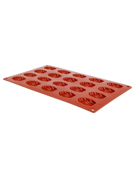 Plaque 20 mini-madeleines en silicone Pavoni Formaflex GN 1/3