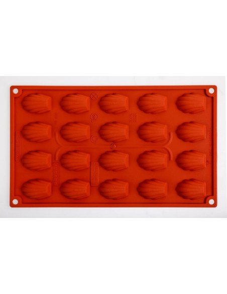 Plaque 20 mini-madeleines en silicone Pavoni Formaflex GN 1/3