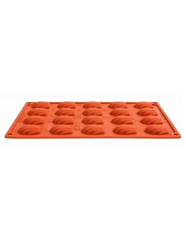Plaque 20 mini-madeleines en silicone Pavoni Formaflex GN 1/3