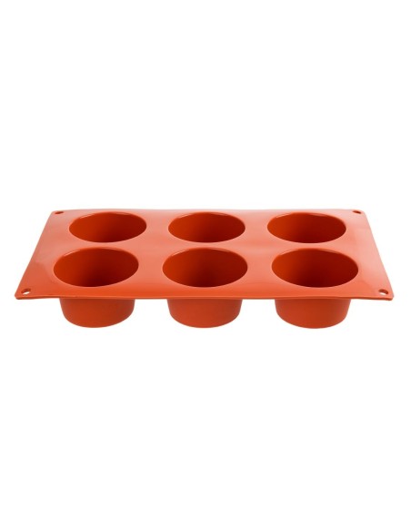 Plaque 6 muffins silicone Pavoni Formaflex - GN 1/3