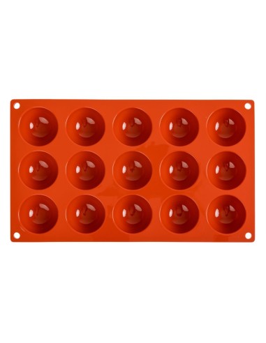 Plaque 15 demi-sphères silicone Pavoni Formaflex GN 1/3