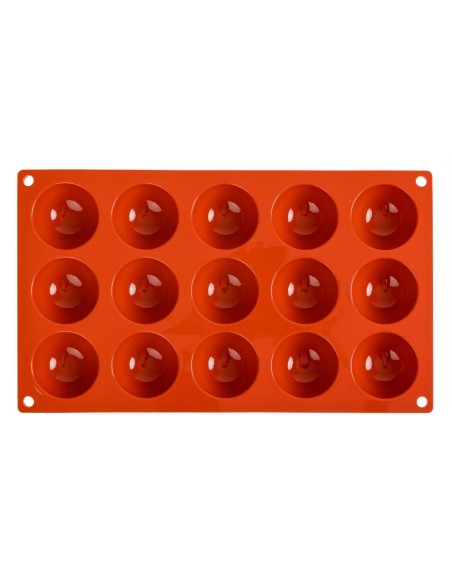 Plaque 15 demi-sphères silicone Pavoni Formaflex GN 1/3