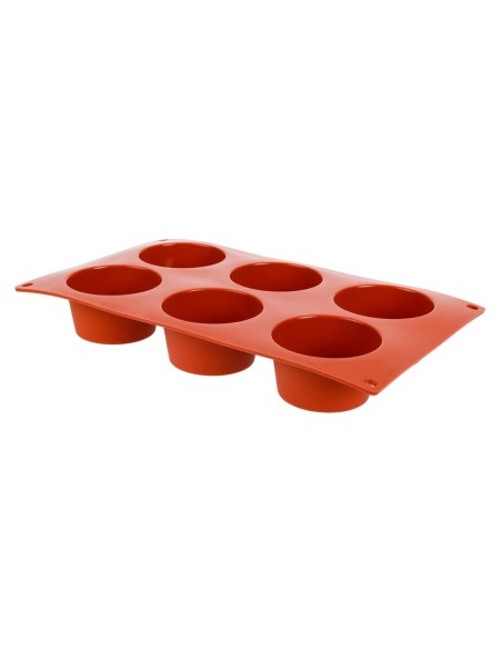 Plaque 6 muffins silicone Pavoni Formaflex - GN 1/3