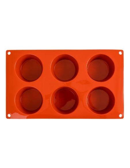 Plaque 6 muffins silicone Pavoni Formaflex - GN 1/3