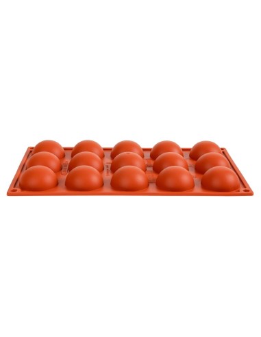 Plaque 15 demi-sphères silicone Pavoni Formaflex GN 1/3