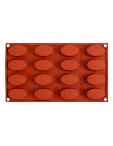 Plaque 16 ovales silicone Pavoni Formaflex GN 1/3