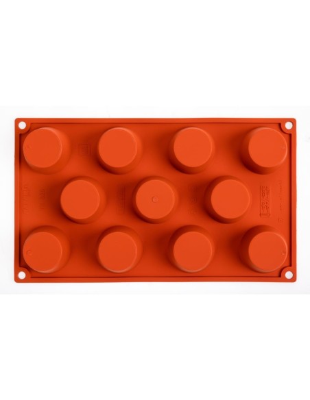 Plaque 11 mini-muffins silicone Pavoni Formaflex - GN 1/3