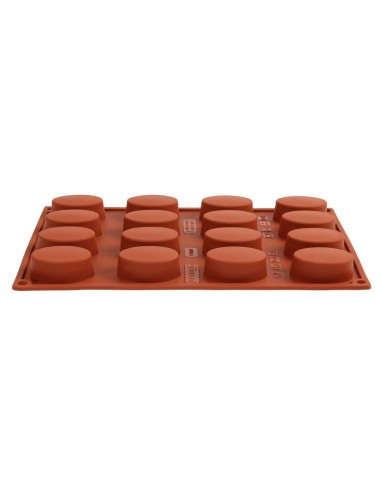 Plaque 16 ovales silicone Pavoni Formaflex GN 1/3