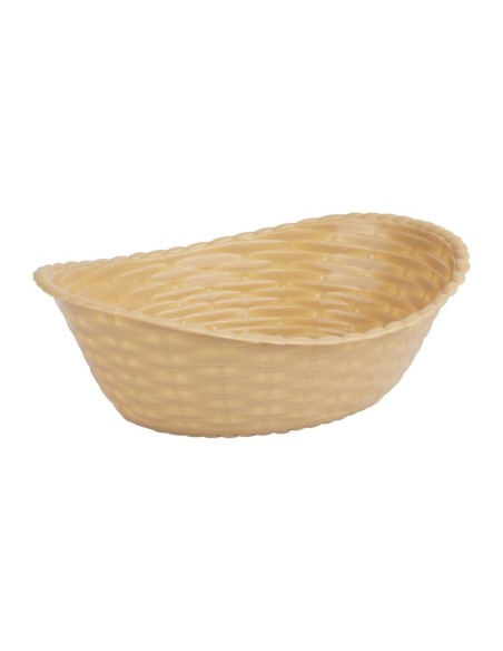 Panier ovale en polypropylène Olympia Kristallon - 215x160 mm
