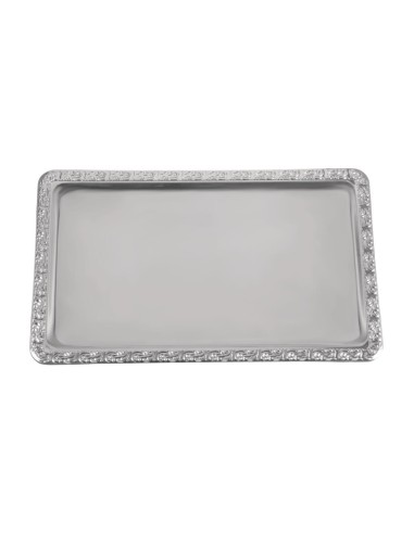 Plateau de service rectangulaire inox APS GN1/1 - 530x325 mm