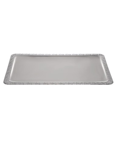 Plateau de service rectangulaire inox APS GN1/1 - 530x325 mm