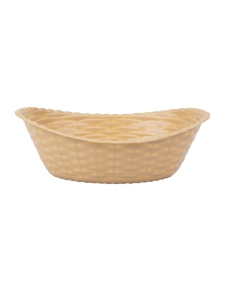 Panier ovale en polypropylène Olympia Kristallon - 215x160 mm