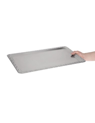 Plateau de service rectangulaire inox APS GN1/1 - 530x325 mm