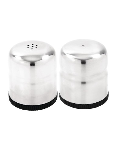 Ensemble mini salière et poivrière Olympia - Inox 50ml