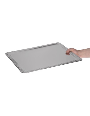 Plateau de service rectangulaire inox APS 500x360 mm