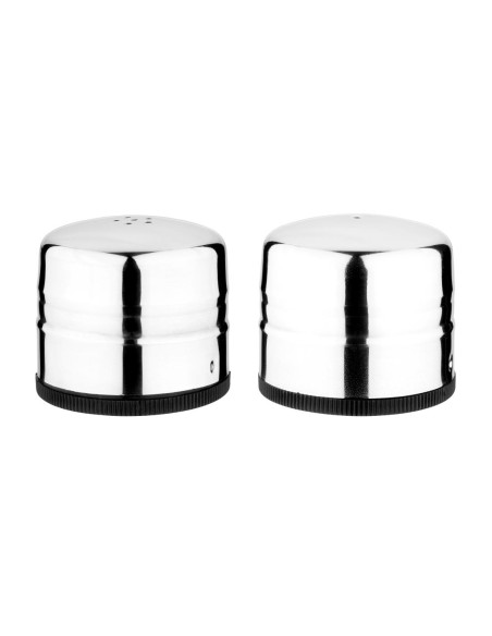 Ensemble salière et poivrière Olympia Jumbo - Inox 0,14 L