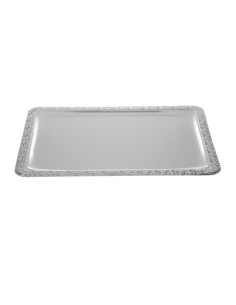 Plateau de service rectangulaire inox APS 420x310 mm 2