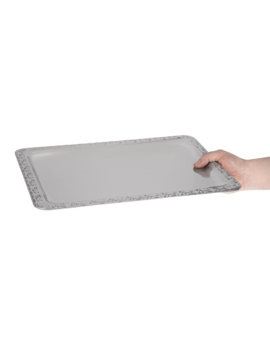 Plateau de service rectangulaire inox APS 420x310 mm