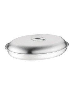 Plat à légumes ovale Olympia 210x300mm - Acier inoxydable 2
