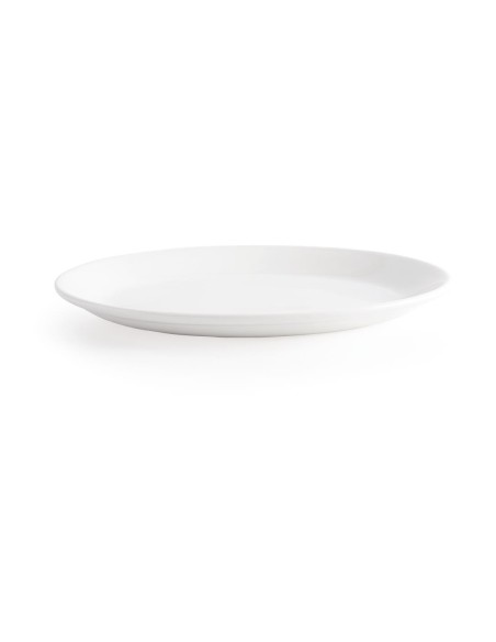 Plateaux ovales blancs Churchill Whiteware 305mm - lot de 12