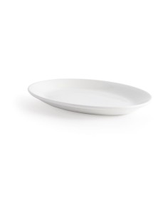 Plateaux ovales blancs Churchill Whiteware 305mm - lot de 12 2