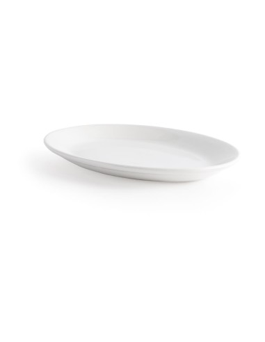 Plateaux ovales blancs Churchill Whiteware 305mm - lot de 12