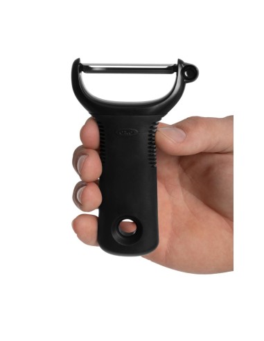 Eplucheur en Y OXO - Manche antidérapant - Inox noir