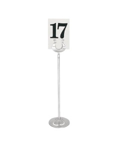 Support numéro de table Olympia 305 mm - Inox 2