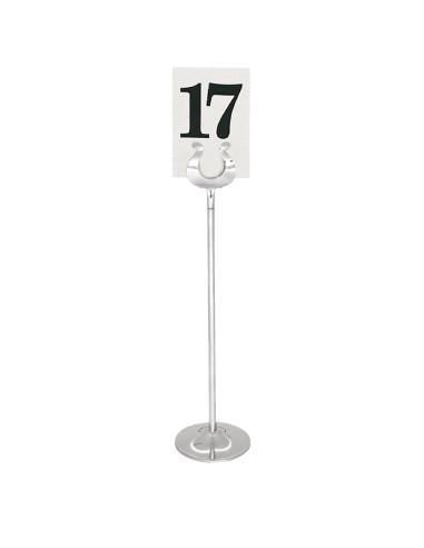 Support numéro de table Olympia 305 mm - Inox