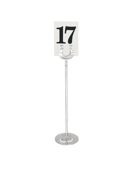 Support numéro de table Olympia 305 mm - Inox