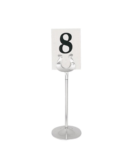 Support numéro de table Olympia 200mm - Acier inoxydable