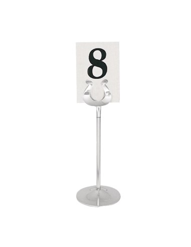 Support numéro de table Olympia 100mm - Acier inoxydable
