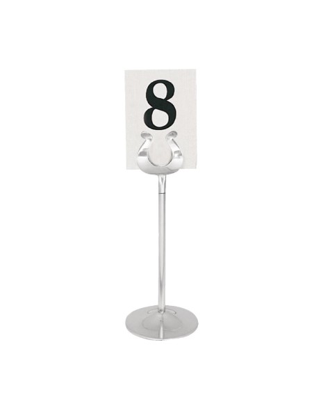 Support numéro de table Olympia 100mm - Acier inoxydable