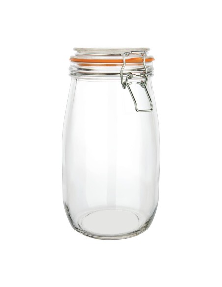 Bocal à conserve à clip 1,5L Vogue - verre hermétique