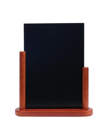 Ardoise de table Securit finition acajou 320x270 mm
