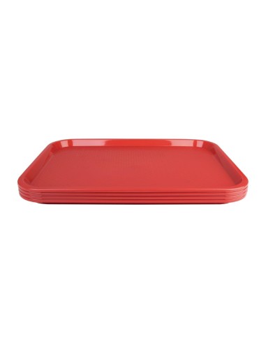 Plateau self-service Olympia Kristallon rouge 305x415 mm