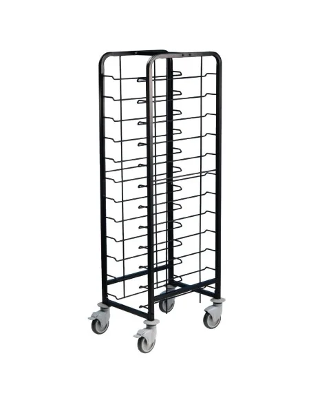 Chariot de débarrassage 12 plateaux en acier thermolaqué EAIS