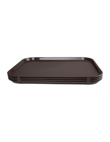 Plateau self-service Olympia Kristallon marron 450x350 mm