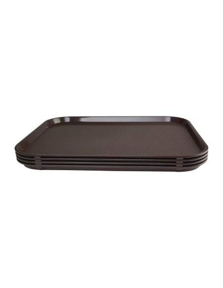 Plateau self-service Olympia Kristallon marron 450x350 mm