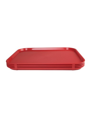 Plateau self-service Olympia Kristallon rouge 450x350 mm
