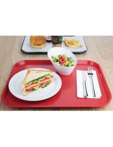 Plateau self-service Olympia Kristallon rouge 450x350 mm