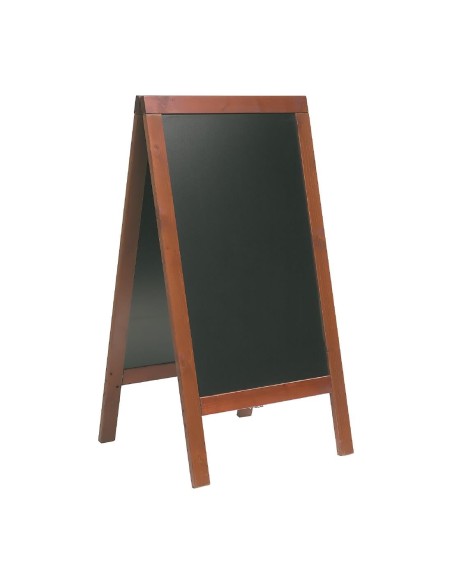 Panneau de trottoir Securit Duplo acajou 700x1350 mm