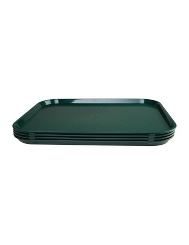 Plateau self-service Olympia Kristallon vert 450 x 350 mm