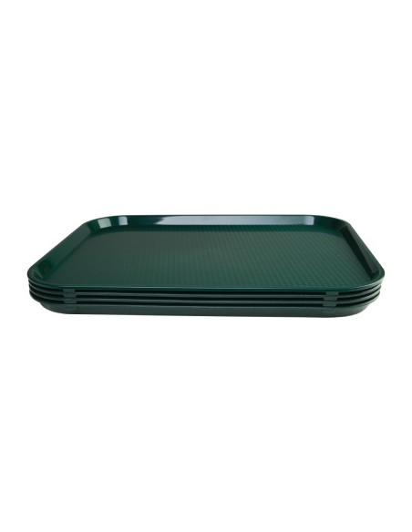 Plateau self-service Olympia Kristallon vert 450 x 350 mm