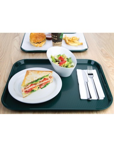 Plateau self-service Olympia Kristallon vert 450 x 350 mm