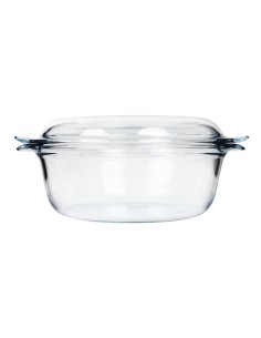 Cocotte ronde en verre Pyrex 5,1 L - Faitout transparent 2
