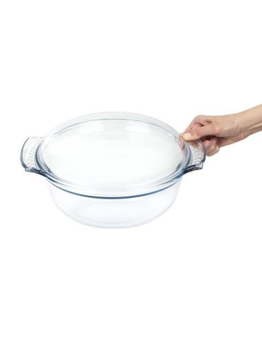 Cocotte ronde en verre Pyrex 5,1 L - Faitout transparent