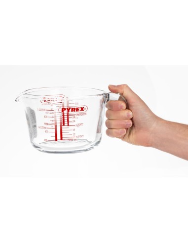 Mesure en verre graduée Pyrex 1L - Verre doseur professionnel