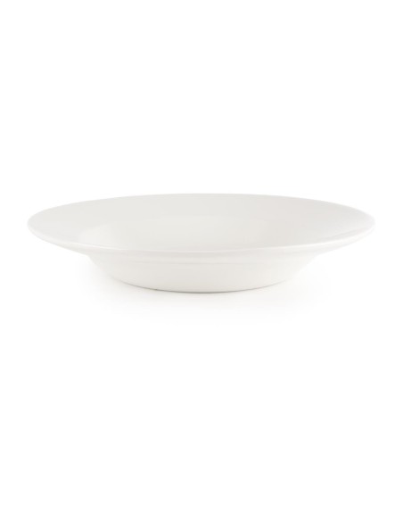 Assiette à pâtes blanche Churchill - lot de 12