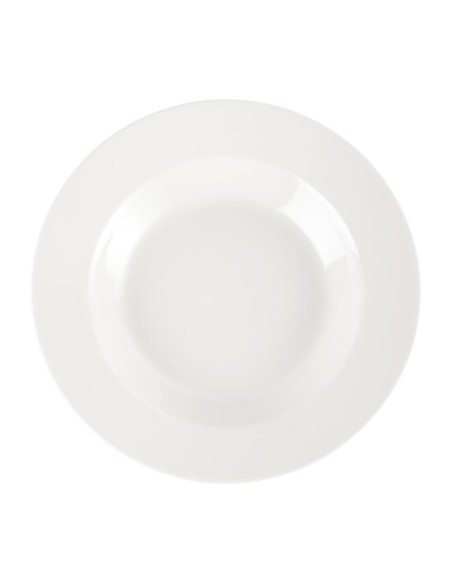 Assiette à pâtes blanche Churchill - lot de 12